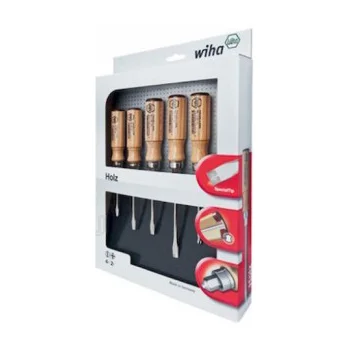 Wiha set odvijača sa drvenom drškom 6 kom W07150 Wiha set odvijača sa drvenom drškom 6 kom W07150