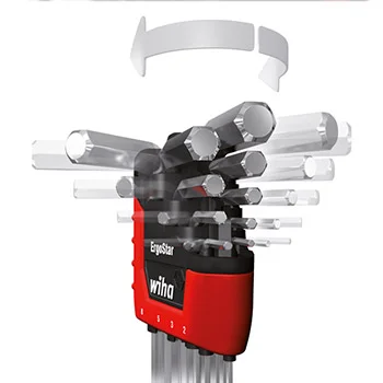 Wiha komplet dugih imbus ključeva na ErgoStar držaču 9 kom W37351 Wiha komplet dugih imbus ključeva na ErgoStar držaču 9 kom W37351