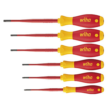 Wiha komplet TORX® Tamper Resistant (sa rupom) odvijača VDE SlimFix SoftFinish 6 kom W41245 Wiha komplet TORX® Tamper Resistant (sa rupom) odvijača VDE SlimFix SoftFinish 6 kom W41245