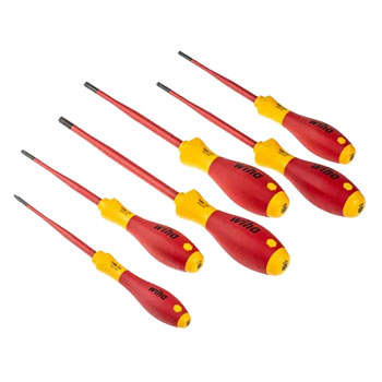 Wiha komplet TORX® Tamper Resistant (sa rupom) odvijača VDE SlimFix SoftFinish 6 kom W41245-1