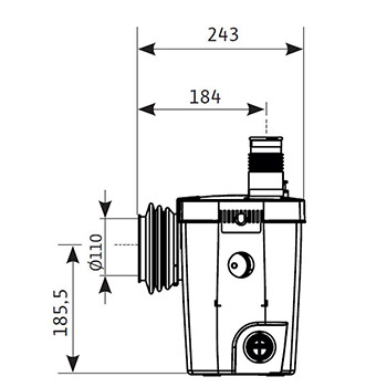 Wilo pumpni sistem za odvođenje otpadne vode HiSewlift 3-35 4191677-6