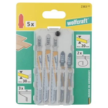 Wolfcraft listovi za ubodnu testeru T-prihvat HCS + BiM set za laminat 5/1 2383100-5