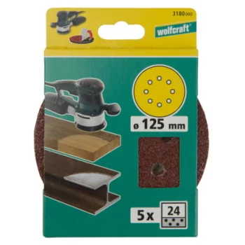 Wolfcraft brusna ploča prijanjajuća Korund granulacija 40 25/1 2069100 Wolfcraft brusna ploča prijanjajuća Korund granulacija 40 25/1 2069100