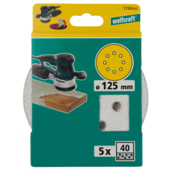 Wolfcraft brusna ploča za boje i lakove prijanjajuća granulacija 80 5/1 1152000 Wolfcraft brusna ploča za boje i lakove prijanjajuća granulacija 80 5/1 1152000
