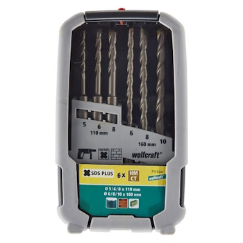 Wolfcraft burgije za beton SDS plus HM ø5-10mm set 6/1 7113000 Wolfcraft burgije za beton SDS plus HM ø5-10mm set 6/1 7113000