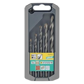 Wolfcraft burgija za kamen sa šestougaonom drškom HM ø4-10mm set 5/1 7123000