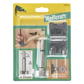 Wolfcraft burgija za klap šarke i pomoćnik za markiranje Ø 26 - 35 mm 8728000-5