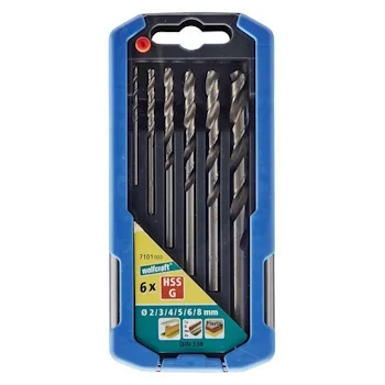 Wolfcraft burgija za metal HSS G ø2-8mm set 6/1 7101000 Wolfcraft burgija za metal HSS G ø2-8mm set 6/1 7101000