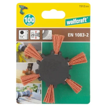 Wolfcraft četka najlonska lepezasta za bušilicu 6mm 1512000 Wolfcraft četka najlonska lepezasta za bušilicu 6mm 1512000