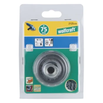 Wolfcraft četka čelična žičana uvijena 90mm 2150000 Wolfcraft četka čelična žičana uvijena 90mm 2150000