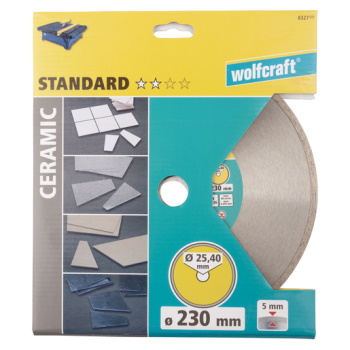 Wolfcraft dijamantska rezna ploča Standard-Ceramic 230mm 8327000 Wolfcraft dijamantska rezna ploča Standard-Ceramic 230mm 8327000
