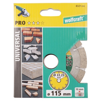 Wolfcraft dijamantska rezna ploča Pro Ceramic Turbo Ø125mm 8321000-1