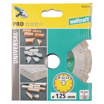 Wolfcraft dijamantska rezna ploča Pro Universal Ø125mm 8322000-1