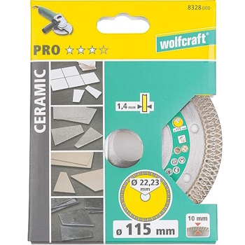 Wolfcraft dijamantska rezna ploča Pro Ceramic Ø115mm 8328000-1