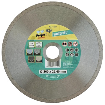 Wolfcraft dijamantska rezna ploča Pro Ceramic Ø200mm 8331000 Wolfcraft dijamantska rezna ploča Pro Ceramic Ø200mm 8331000