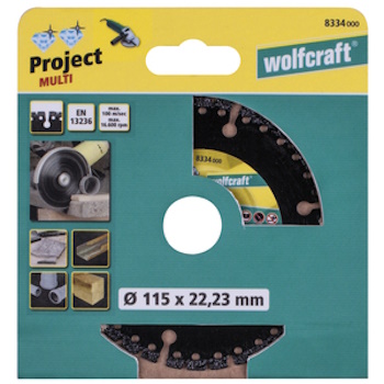 Wolfcraft dijamantska rezna ploča Pro Multi Ø115mm 8334000 Wolfcraft dijamantska rezna ploča Pro Multi Ø115mm 8334000
