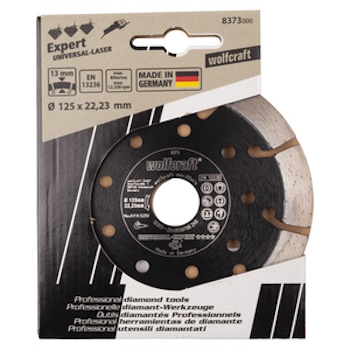 Wolfcraft dijamantska rezna ploča Expert Universal Ø125mm 8373000 Wolfcraft dijamantska rezna ploča Expert Universal Ø125mm 8373000