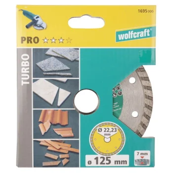 Wolfcraft dijamantska rezna ploča Classic Turbo 125mm 1695000 Wolfcraft dijamantska rezna ploča Classic Turbo 125mm 1695000