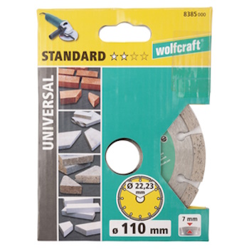Wolfcraft dijamantska rezna ploča Standard Universal Ø230mm 8389000 Wolfcraft dijamantska rezna ploča Standard Universal Ø230mm 8389000