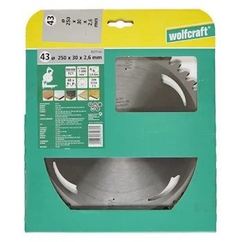 Wolfcraft kružna testera HM ø250x30x2.6mm 6527000 Wolfcraft kružna testera HM ø250x30x2.6mm 6527000