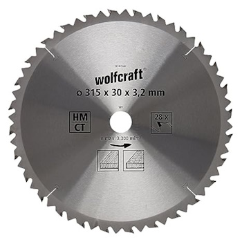 Wolfcraft kružna testera HM ø315x30x3.2mm 6742000 Wolfcraft kružna testera HM ø315x30x3.2mm 6742000