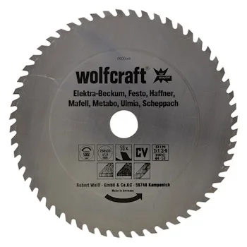 Wolfcraft kružna testera za ručne cirkulare CV ø250x30x1.4mm 6600000 Wolfcraft kružna testera za ručne cirkulare CV ø250x30x1.4mm 6600000
