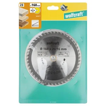 Wolfcraft kružna testera za ručne cirkulare HM ø160x20-16x2.6mm 6630000-4