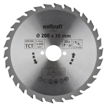 Wolfcraft kružna testera za ručne cirkulare HM ø200x30x2.4mm 6379000 Wolfcraft kružna testera za ručne cirkulare HM ø200x30x2.4mm 6379000