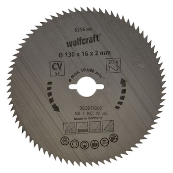Wolfcraft kružna testera za ručne cirkulare CV ø130x16x2mm 6256000