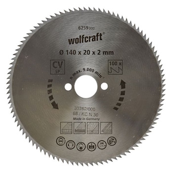 Wolfcraft kružna testera za ručne cirkulare CV ø140x20x2mm 6259000 Wolfcraft kružna testera za ručne cirkulare CV ø140x20x2mm 6259000