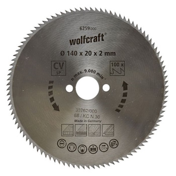 Wolfcraft kružna testera za ručne cirkulare CV ø140x20x2mm 6259000