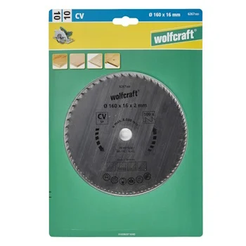 Wolfcraft kružna testera za ručne cirkulare CV ø160x16x2mm 6267000 Wolfcraft kružna testera za ručne cirkulare CV ø160x16x2mm 6267000