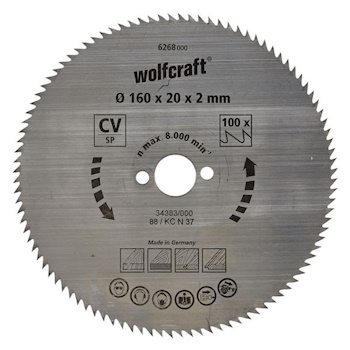 Wolfcraft kružna testera za ručne cirkulare CV ø160x20x2mm 6268000