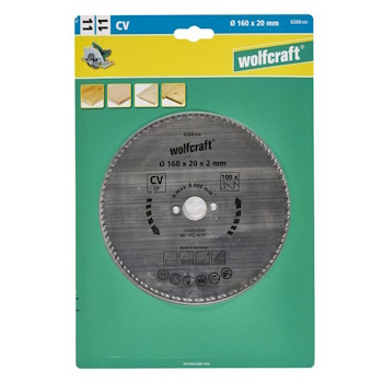 Wolfcraft kružna testera za ručne cirkulare CV ø160x20x2mm 6268000 Wolfcraft kružna testera za ručne cirkulare CV ø160x20x2mm 6268000