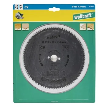 Wolfcraft kružna testera za ručne cirkulare CV ø190x20x2.4mm 6276000 Wolfcraft kružna testera za ručne cirkulare CV ø190x20x2.4mm 6276000