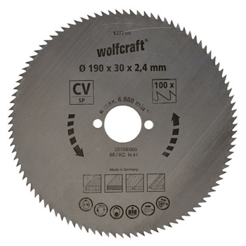 Wolfcraft kružna testera za ručne cirkulare CV ø190x30x2.4mm 6277000