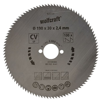 Wolfcraft kružna testera za ručne cirkulare CV ø190x30x2.4mm 6277000 Wolfcraft kružna testera za ručne cirkulare CV ø190x30x2.4mm 6277000
