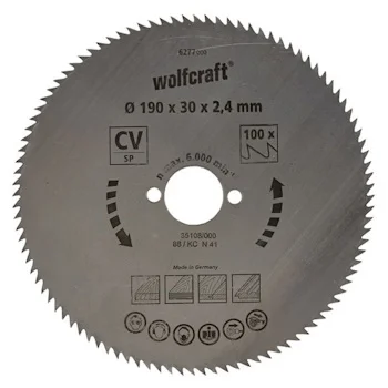 Wolfcraft kružna testera za ručne cirkulare CV ø190x30x2.4mm 6277000