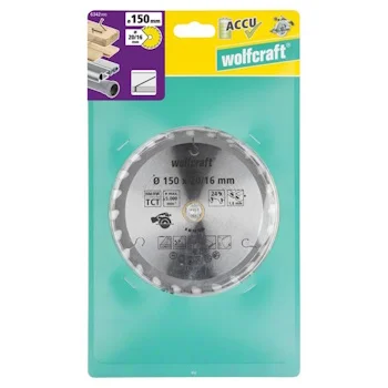 Wolfcraft kružna testera za ručne cirkulare HM ø150x20-16x1.8mm 6342000-3