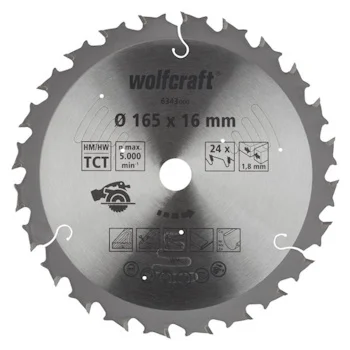 Wolfcraft kružna testera za ručne cirkulare HM ø165x16x1.8mm 6343000 Wolfcraft kružna testera za ručne cirkulare HM ø165x16x1.8mm 6343000