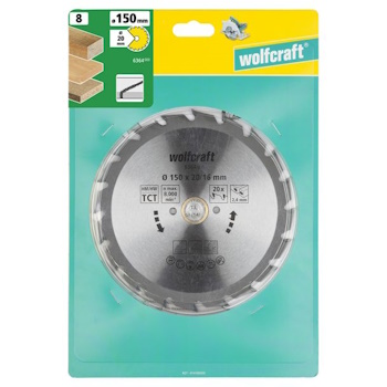 Wolfcraft kružna testera za ručne cirkulare HM ø150x20x2.4mm 6364000 Wolfcraft kružna testera za ručne cirkulare HM ø150x20x2.4mm 6364000