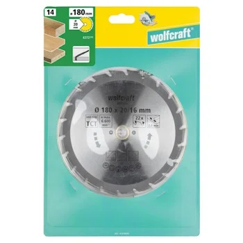 Wolfcraft kružna testera za ručne cirkulare HM ø180x20x2.4mm 6372000 Wolfcraft kružna testera za ručne cirkulare HM ø180x20x2.4mm 6372000