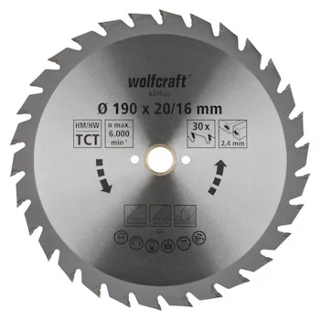 Wolfcraft kružna testera za ručne cirkulare HM ø190x20x2.4mm 6376000 Wolfcraft kružna testera za ručne cirkulare HM ø190x20x2.4mm 6376000