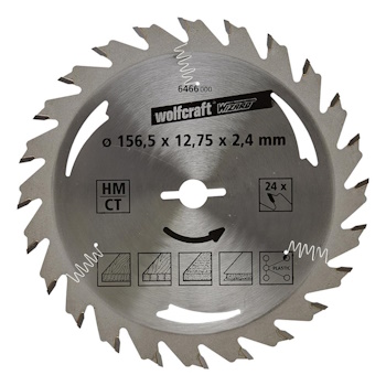 Wolfcraft kružna testera za ručne cirkulare HM ø156x12.75x2.4mm 6466000 Wolfcraft kružna testera za ručne cirkulare HM ø156x12.75x2.4mm 6466000