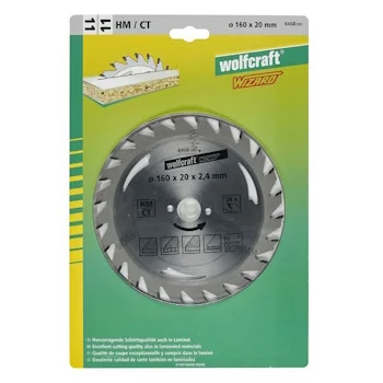 Wolfcraft kružna testera za ručne cirkulare HM ø160x20x2.4mm 6468000 Wolfcraft kružna testera za ručne cirkulare HM ø160x20x2.4mm 6468000