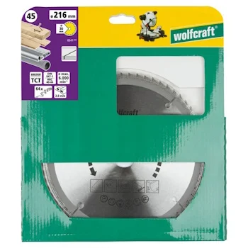 Wolfcraft kružna testera za ručne cirkulare HM ø216x30x2.8mm 6541000 Wolfcraft kružna testera za ručne cirkulare HM ø216x30x2.8mm 6541000