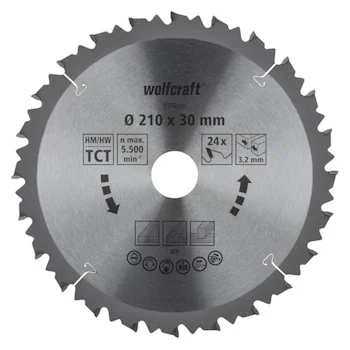 Wolfcraft kružna testera za ručne cirkulare HM ø210x30x3.2mm 6550000