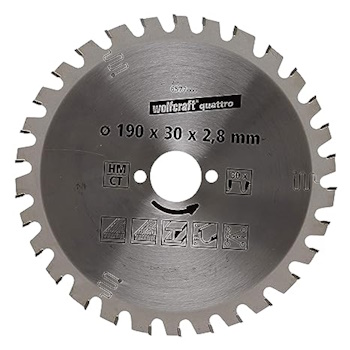 Wolfcraft kružna testera za ručne cirkulare HM ø190x30x2.8mm 6577000 Wolfcraft kružna testera za ručne cirkulare HM ø190x30x2.8mm 6577000