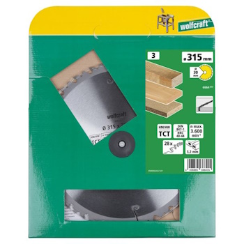 Wolfcraft kružna testera za ručne cirkulare HM ø315x30x3.2mm 6664000 Wolfcraft kružna testera za ručne cirkulare HM ø315x30x3.2mm 6664000