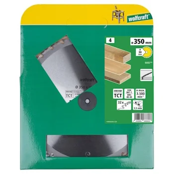 Wolfcraft kružna testera za ručne cirkulare HM ø350x30x3.5mm 6666000 Wolfcraft kružna testera za ručne cirkulare HM ø350x30x3.5mm 6666000